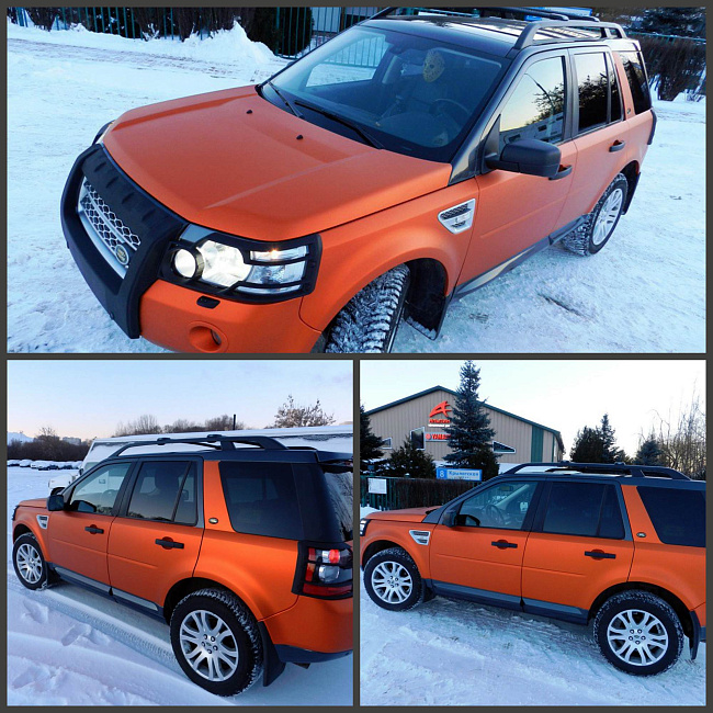 картинка Матовый хром Carbins USA оранжевый (1.52м х 18м) магазин  StreetTuning 