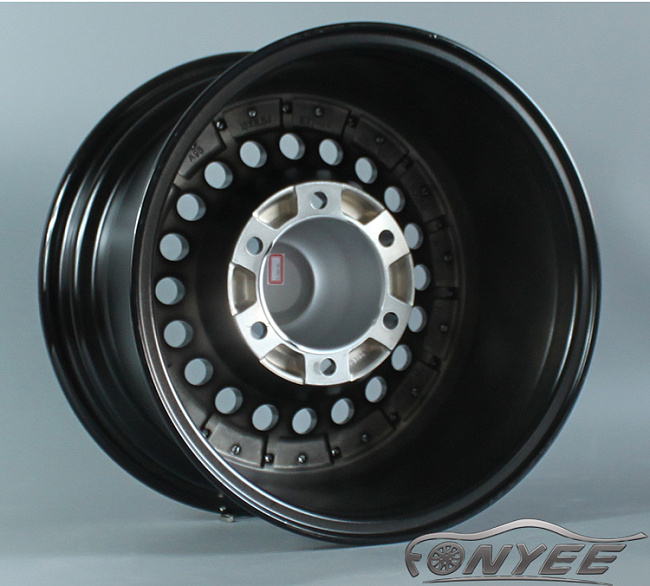 картинка Новые диски Raguna D-Force AKRO R15 6X139,7 ET-15 J8,5 черные + серебро магазин  StreetTuning 