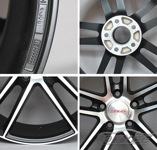 картинка Новые диски Inforged R18 J9 ET+38 5x114,3 черный мат + серебро магазин  StreetTuning 