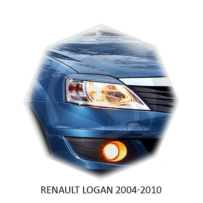 картинка Реснички на фары для  RENAULT LOGAN 2004-2012г магазин  StreetTuning 
