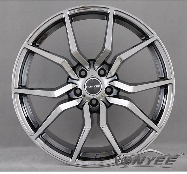 картинка Новые диски Fonyee Model 7 R19 5X108 ET40 J9,5 черный хром магазин  StreetTuning 