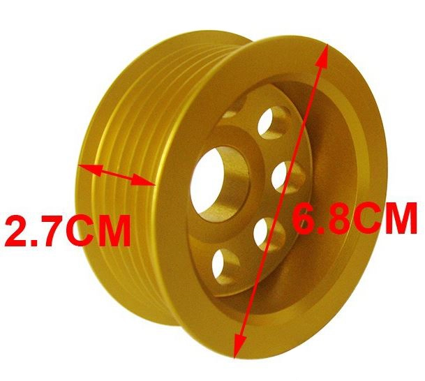 картинка Облегченные шкивы для Toyota Supra JZA80, Toyota Soarer,Toyota Aristo , золотой магазин  StreetTuning 