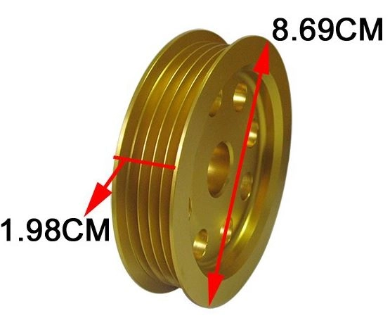 картинка Облегченные шкивы для Nissan Skyline R32,R33,GTR34 золотой магазин  StreetTuning 