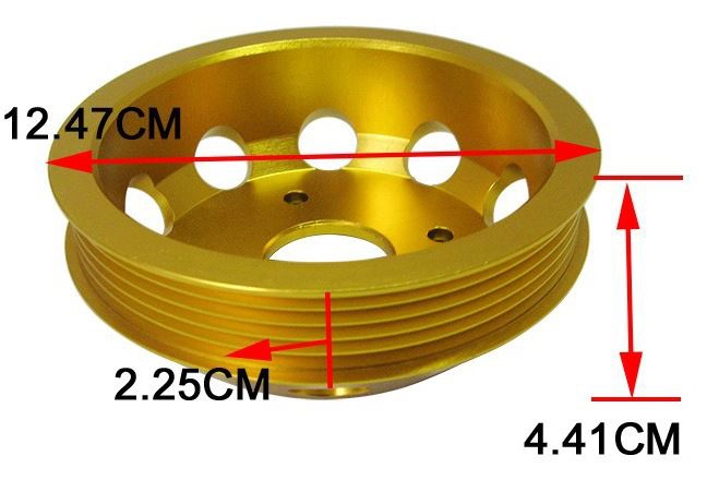 картинка Облегченные шкивы для Nissan SILVIA S14,S15,  золотой магазин  StreetTuning 