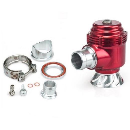 картинка Перепускной клапан (Blow-Off) Tial QRJ с флянцем и V-band 50 мм, красный магазин  StreetTuning 