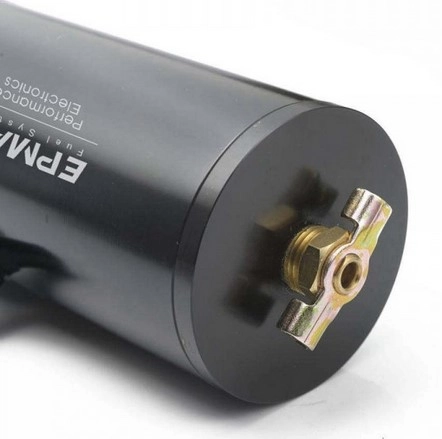 картинка Маслоуловитель EPMAN круглый, с фильтром, черный H021 магазин  StreetTuning 