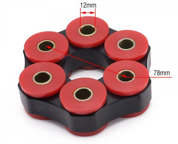 картинка Эластичная муфта кардана для BMW E36, E46 (LK = 78 мм/12 мм) магазин  StreetTuning 