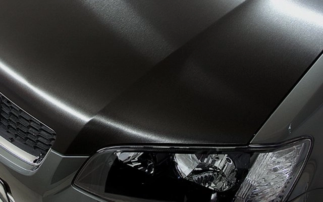 картинка Пленка под шлифованный алюминий SCORPIO Premium - цвет черный магазин  StreetTuning 