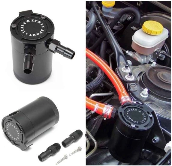 картинка Маслоуловитель 2-ух портовый Epman черный магазин  StreetTuning 