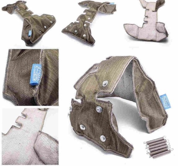 картинка Термошуба для турбины K03 / K04 Audi-Volkswagen, базальтовая (титан) магазин  StreetTuning 